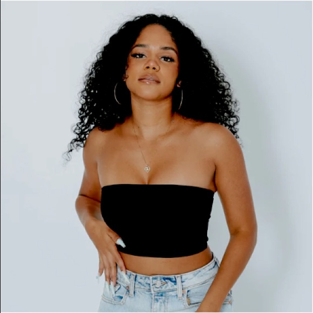 Klassy Network Crop Ribbed Bandeau Brami